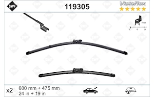 Flatbladesats 600/475