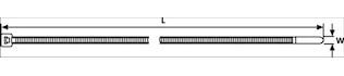 Buntband 300x4,6mm (1=100st)