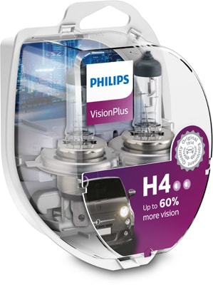 Läs mer om Halogenglödl H4 VisionPlus 12V