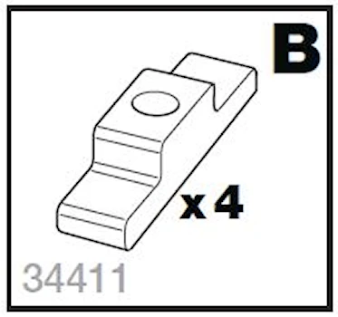 Monteringspåse B skidhållare