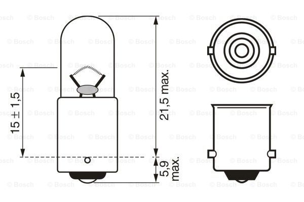 Glödlampa T4W 12V Pure Light