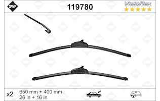 Flatbladesats 650/400
