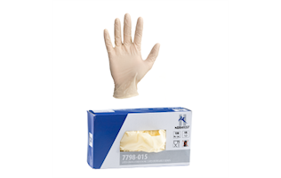 Latex engångshandskar p.fria