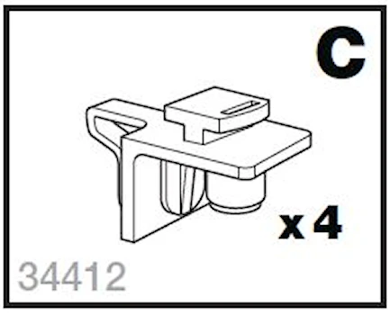Monteringspåse C skidhållare