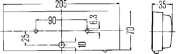 Innerbelysn 205x70mm m strömbr