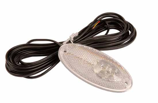 Pos.lykta 12V LED med reflex