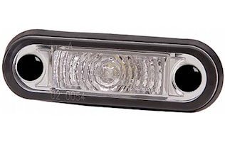 Pos.lykta 10-33V LED vit 79x26