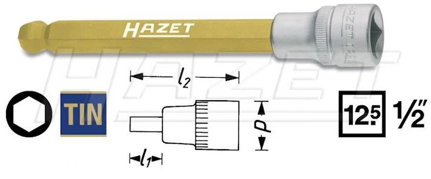 Hylsa 1/2" Insex 12mm