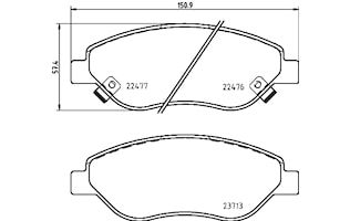 Bromsbelägg Brembo Premium