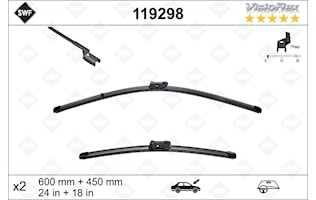 Flatbladesats 600/450