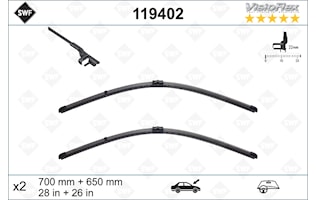 Flatblade set 700 + 650 mm