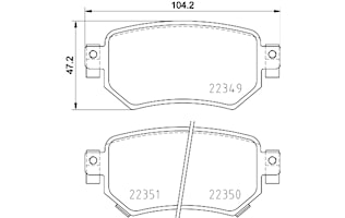 Bromsbelägg Brembo Premium