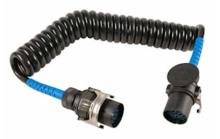 Spiralkabel 15-pol m 2 stickp