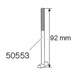 T-skruv M6x92 mm