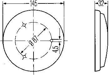 Innerbelysn 145mm Ø m strömbr