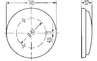 Innerbelysn 145mm Ø m strömbr