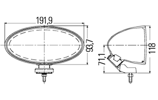 Dimstrålkastare Comet 300 FF