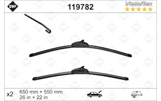 Flatblade set 650 + 550 mm