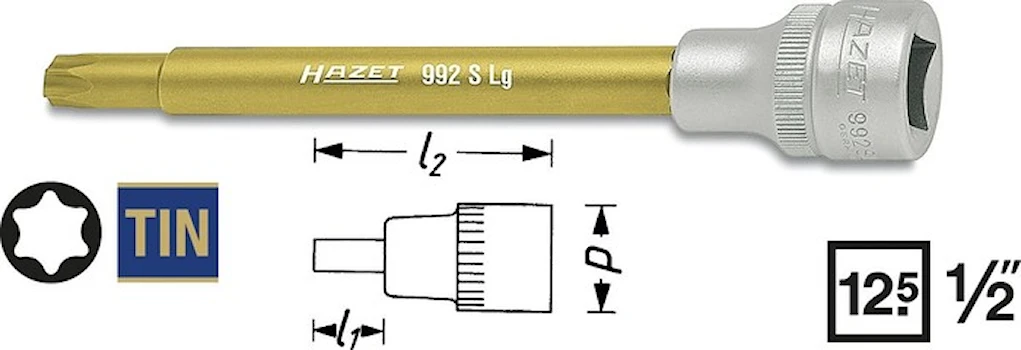 Hylsa 1/2" Torx T50