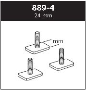 Adaptersats T-spår 30×24 mm