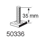 T-spårsskruv M6x35