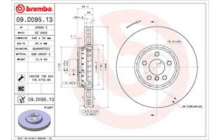 Bromsskiva Brembo Premium
