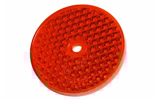 Reflex röd 68mm Ø självhäftand