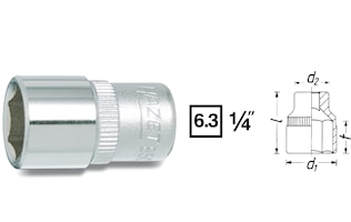 Hylsa 1/4" 5.5 mm