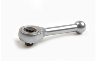 Spärrskaft 1/4" steglös stubby