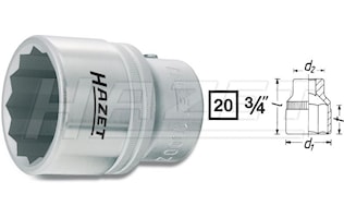 Hylsa 3/4" 35 mm
