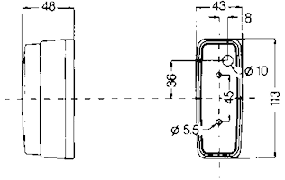 Innerbelysn 113x43mm m strömbr