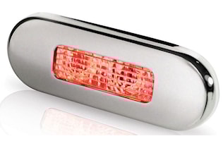 Flush-LED 12/24V röd 84x29mm