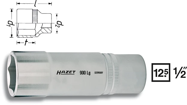 Hylsa 1/2" 21mm