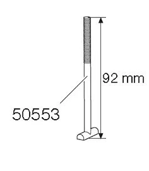 T-skruv M6x92 mm