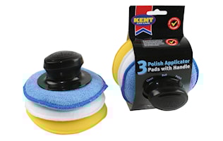 Polerkudde m handtag 3-pack