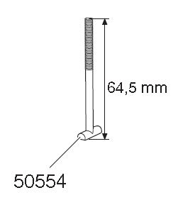 T-skruv M6x645 mm