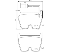 Bromsbelägg Brembo Premium