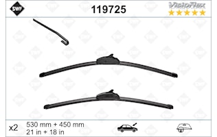 Flatbladesats 530/450