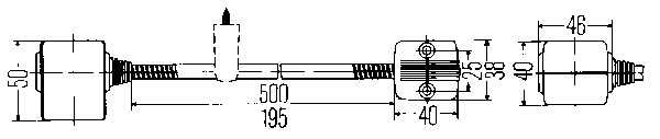 Läslampa 12V 50cm flexibel arm