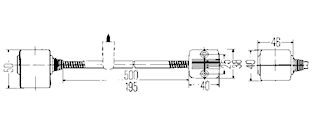 Läslampa 12V 50cm flexibel arm