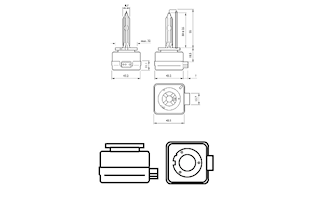 Gasurl.lampa D1S SAAB