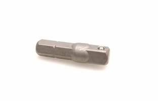 Adapter 1/4" utvändig 6-kant