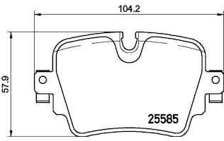 Bromsbelägg Brembo Premium
