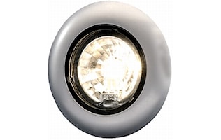 Flushbelysn 12V 81mm Ø silver