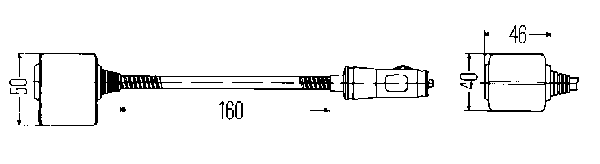 Läslampa 12V f cigarettuttag