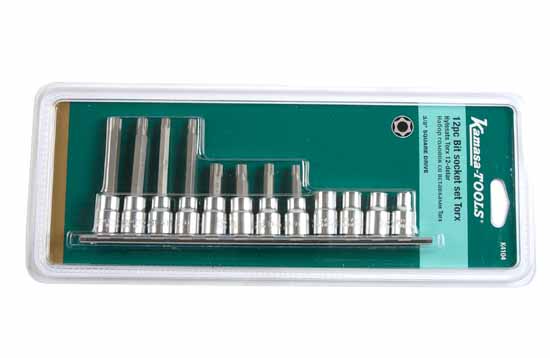 Hylssats 3/8 Torx 12 delar