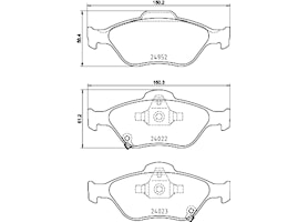 Bromsbelägg Brembo Premium