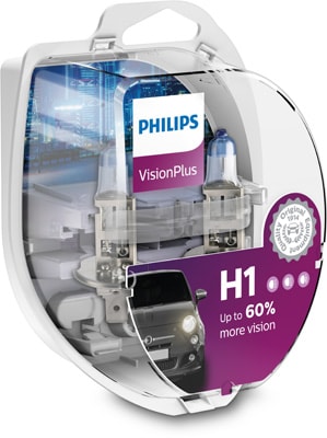 Läs mer om Halogenglödl H1 VisionPlus 12V